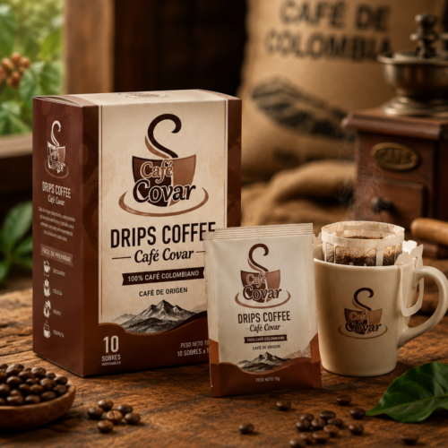 Drips Coffee Café Covar: café de origen Huila listo para preparar en cualquier lugar